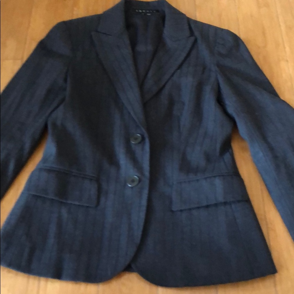 Theory Nettie jacket in grey wool